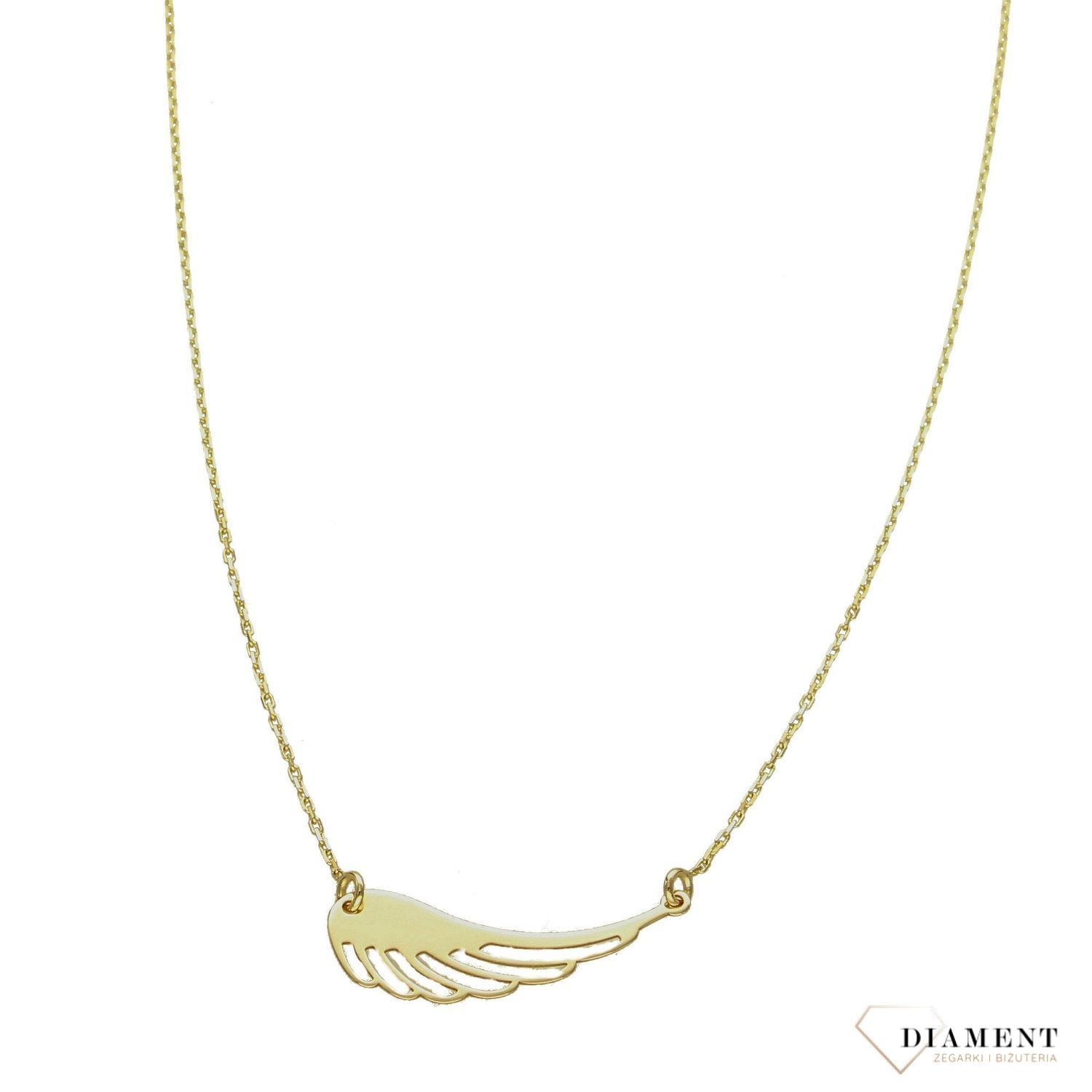 Naszyjnik złoty celebrytka 333 skrzydła anioła NA 1441C.jpg